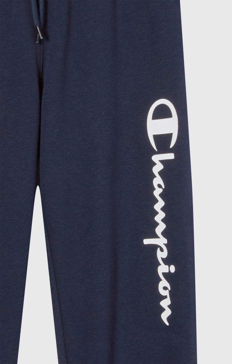 Pantalon Jogger Poignets Côtelés Garçon Avec Intérieur Gratté Avec Logo Script