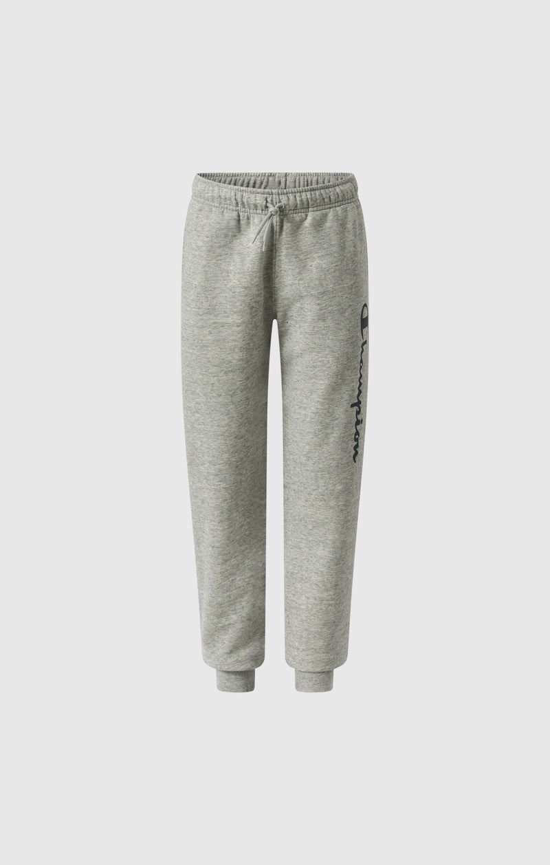 Boys' Fleece Rib Cuff Jogger Pants Script Logo
