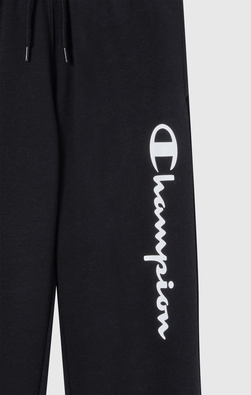 Boys' Fleece Rib Cuff Jogger Pants Script Logo