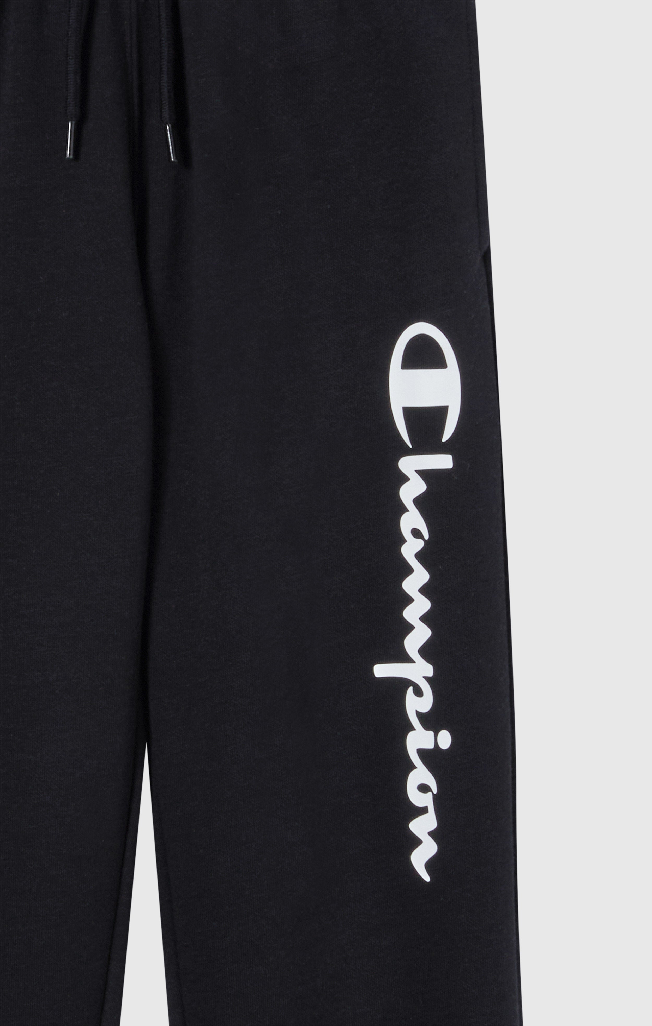 Pantalon Jogger Poignets Côtelés Garçon Avec Intérieur Gratté Avec Logo Script