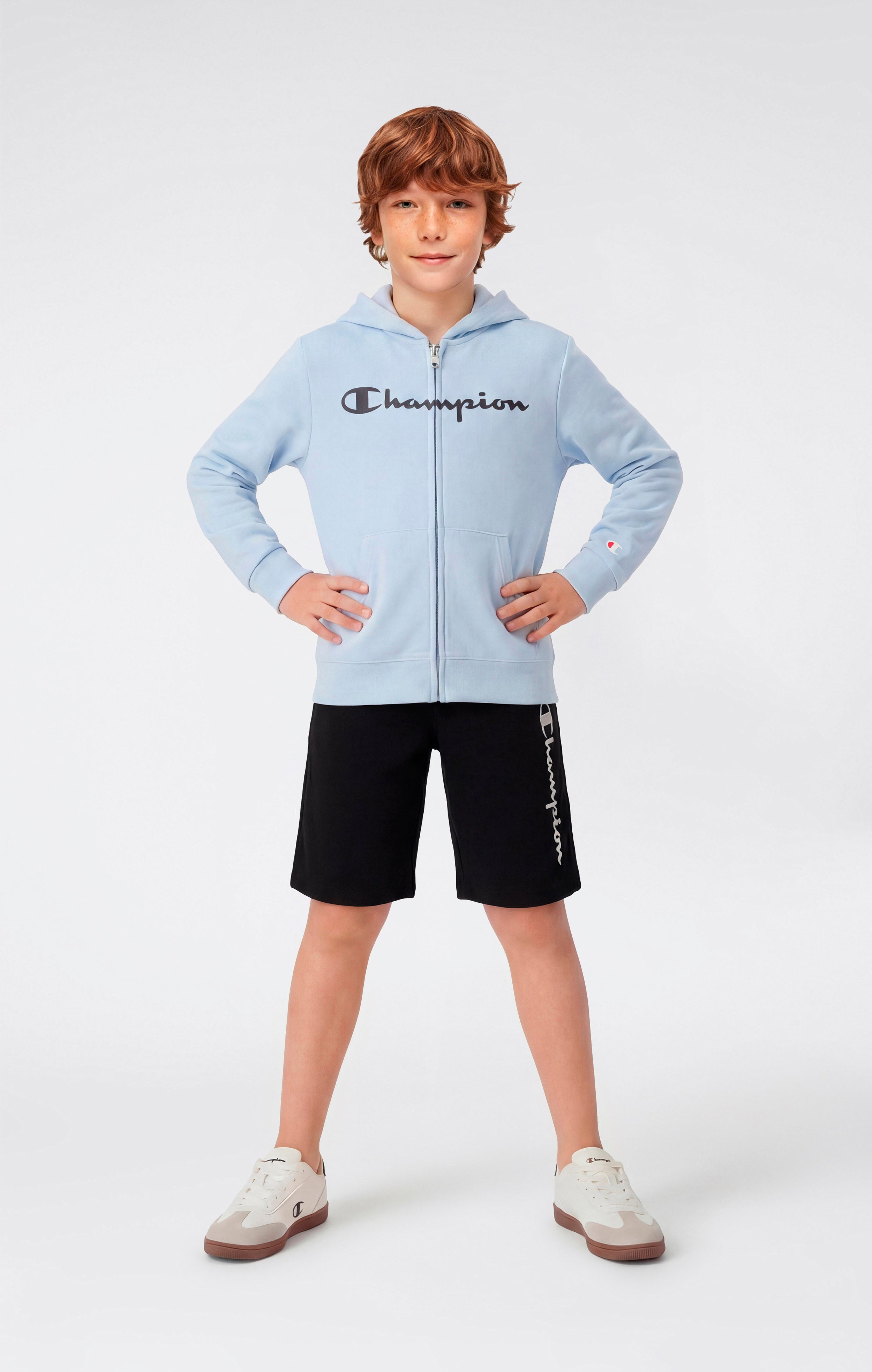 Boys’ Shorts with Maxi Printed Logo