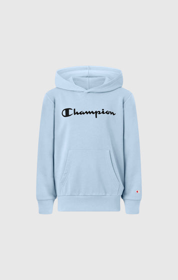 Felpa Leggera con Cappuccio e Maxi Logo Stampato da Bambino