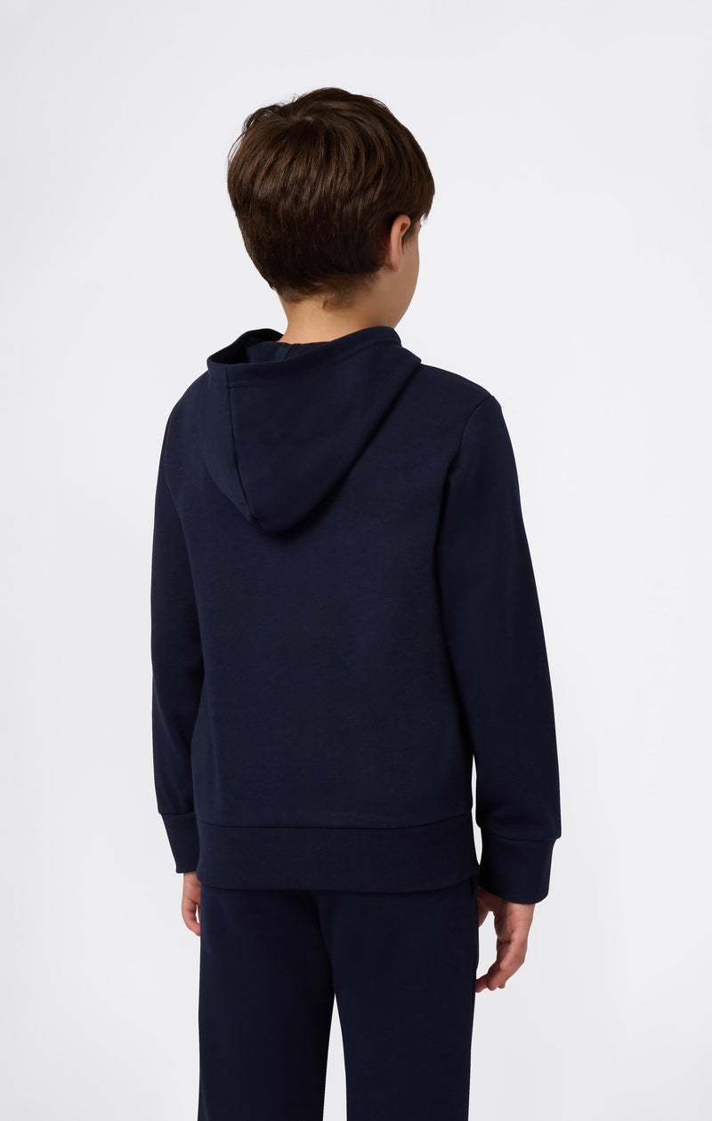 Sweat Léger à Capuche avec Maxi Logo Imprimé pour Enfant