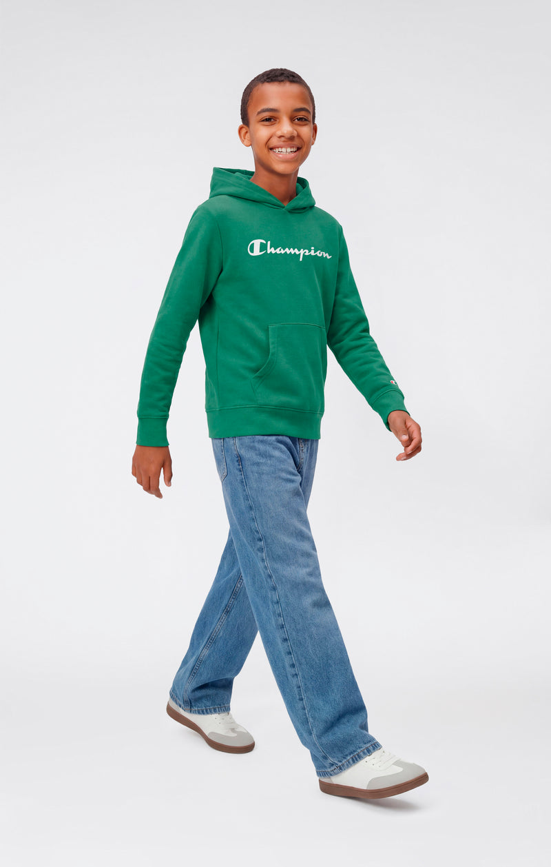Boys’ Lightweight Hooded Sweatshirt with Maxi Printed Logo