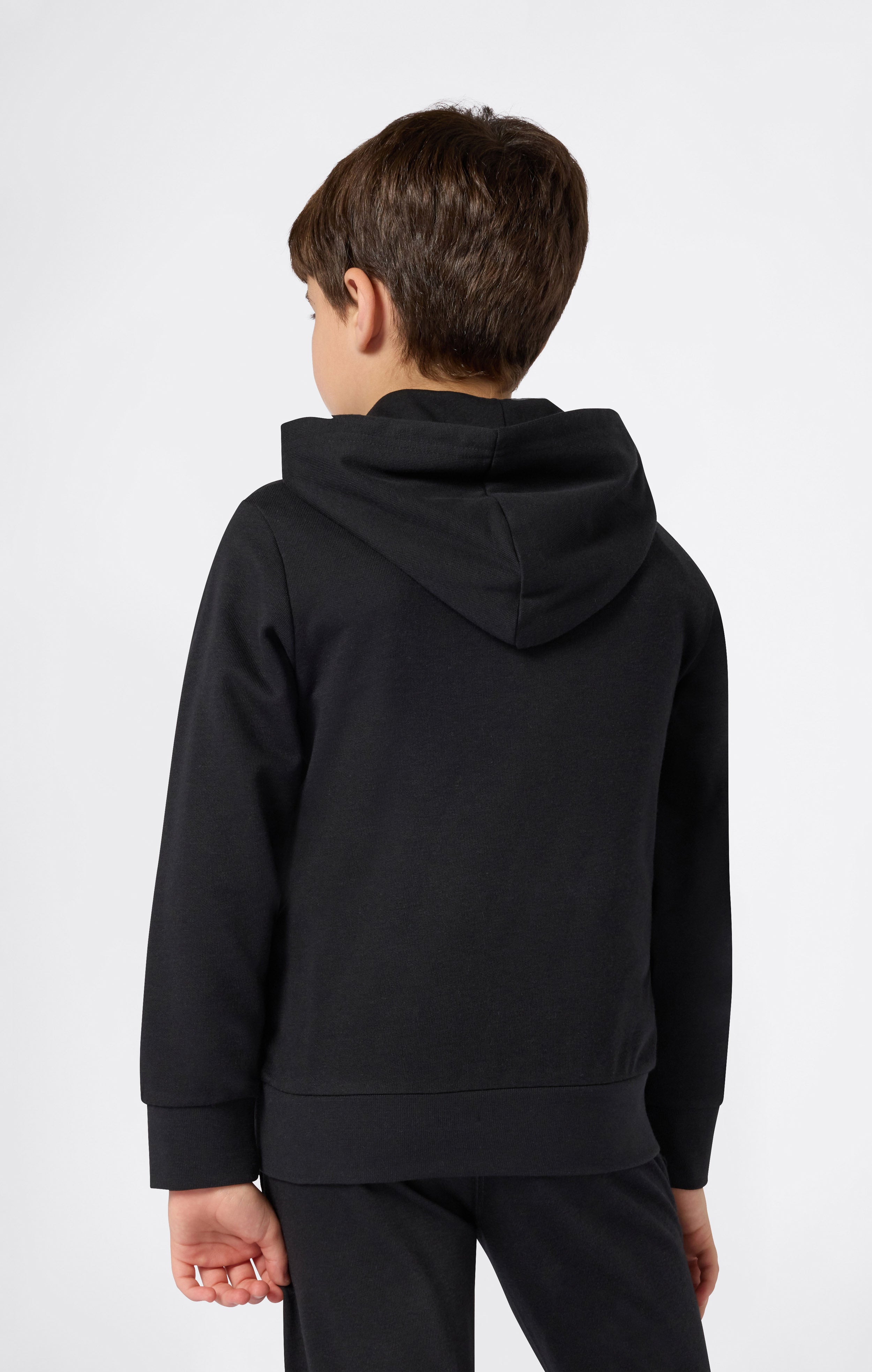 Boys’ Lightweight Hooded Sweatshirt with Maxi Printed Logo