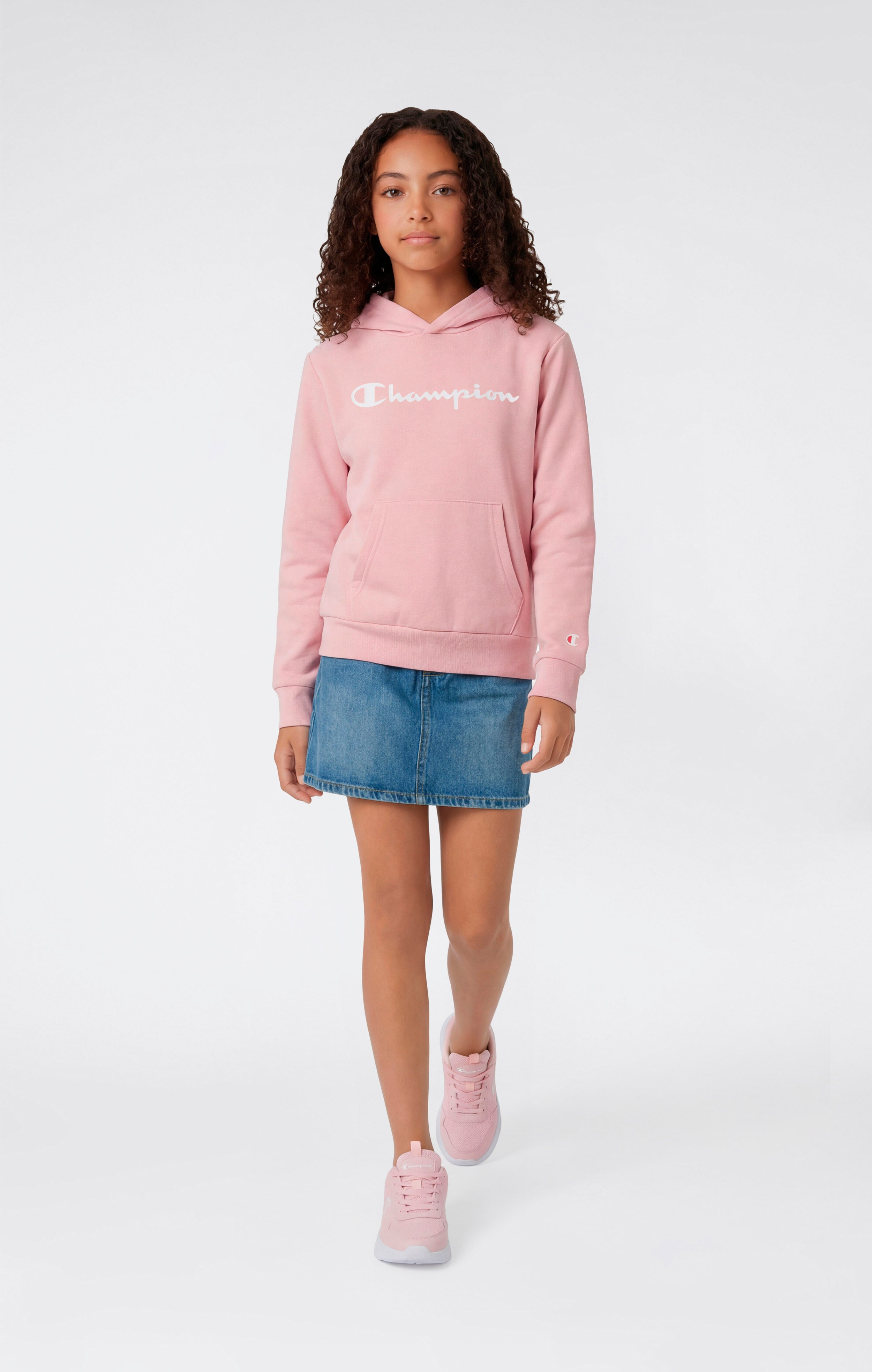 Boys’ Lightweight Hooded Sweatshirt with Maxi Printed Logo