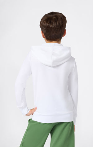 Sweat Léger à Capuche avec Maxi Logo Imprimé pour Enfant