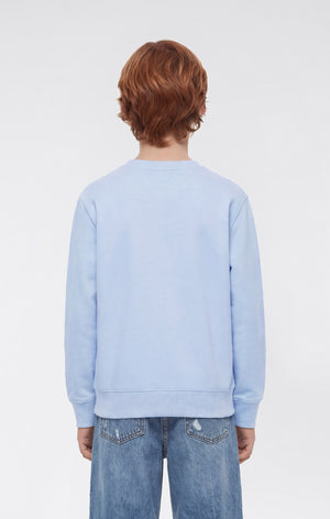 Boys’ Lightweight Crewneck Sweatshirt with Maxi Printed Logo