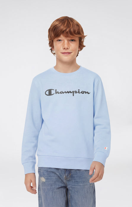 Boys’ Lightweight Crewneck Sweatshirt with Maxi Printed Logo