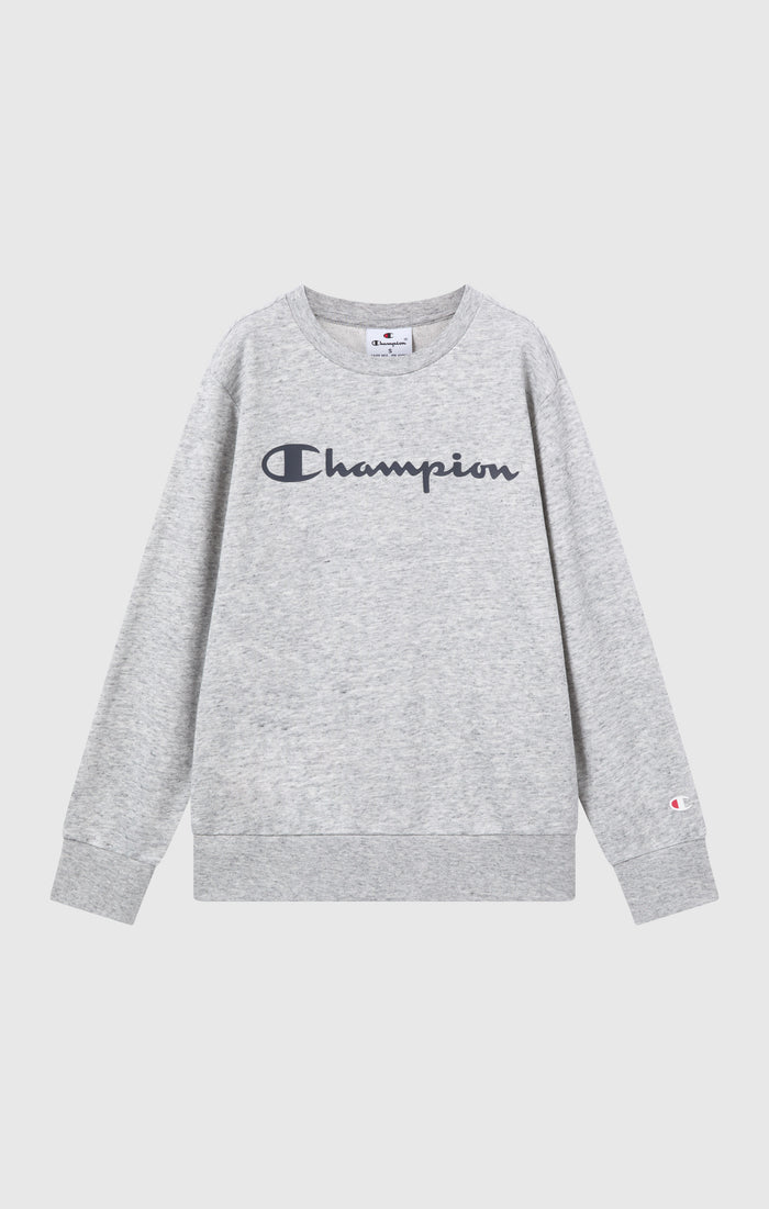 Boys’ Lightweight Crewneck Sweatshirt with Maxi Printed Logo