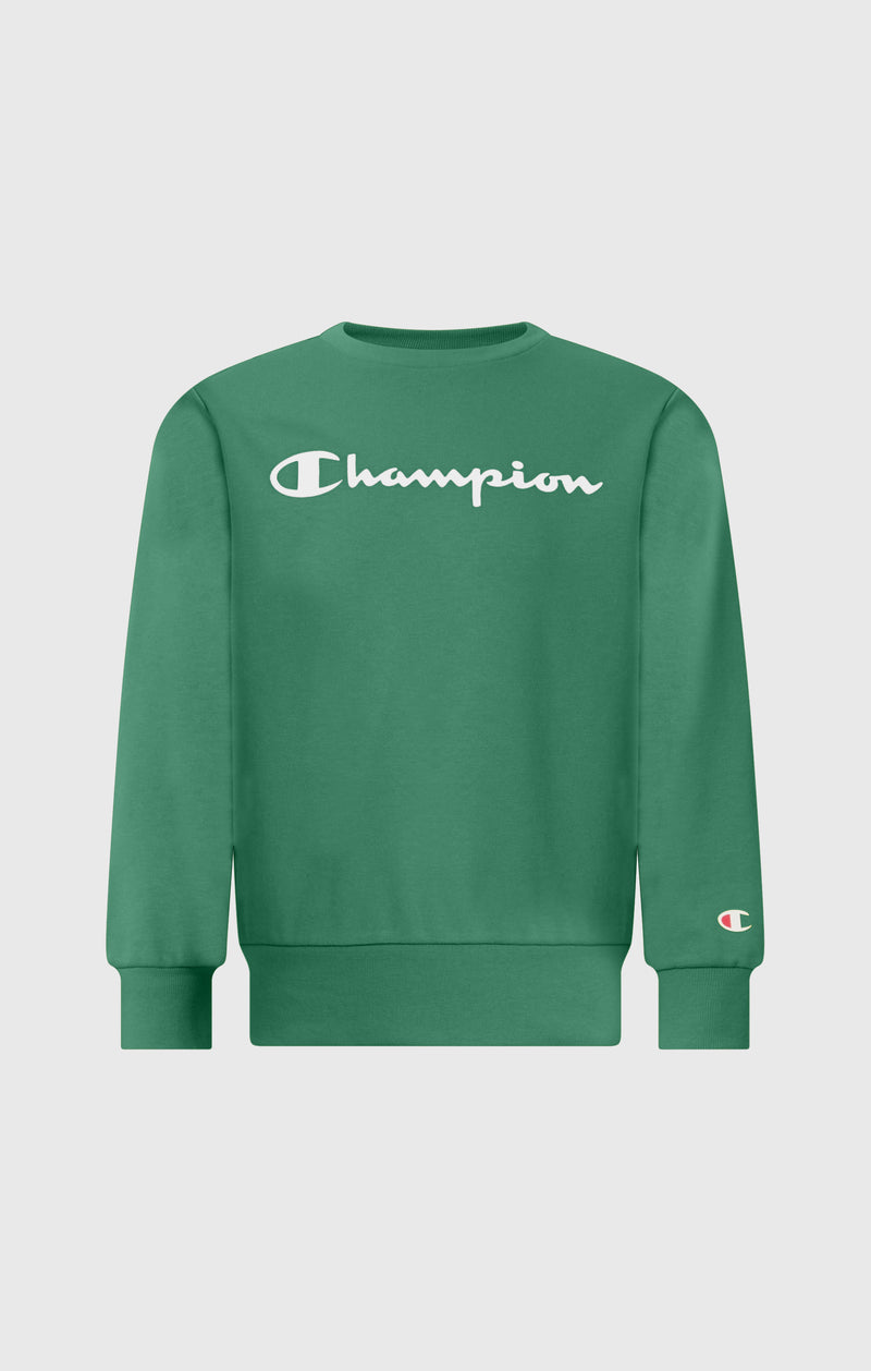 Boys’ Lightweight Crewneck Sweatshirt with Maxi Printed Logo