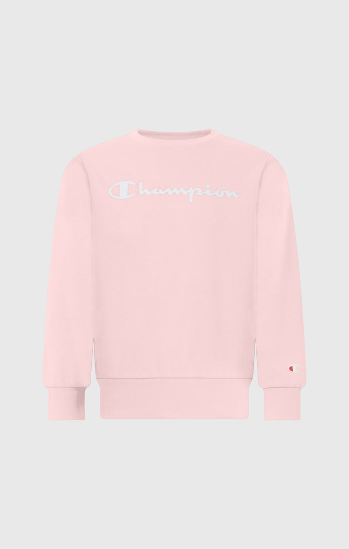 Boys’ Lightweight Crewneck Sweatshirt with Maxi Printed Logo