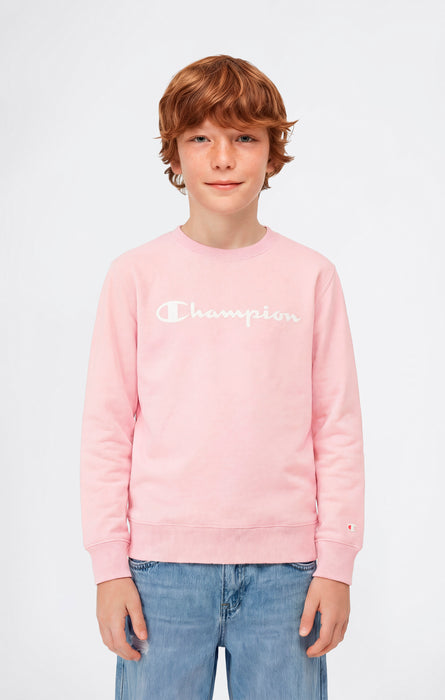 Boys’ Lightweight Crewneck Sweatshirt with Maxi Printed Logo