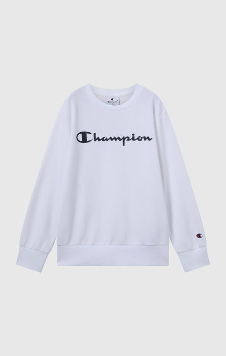 Boys’ Lightweight Crewneck Sweatshirt with Maxi Printed Logo