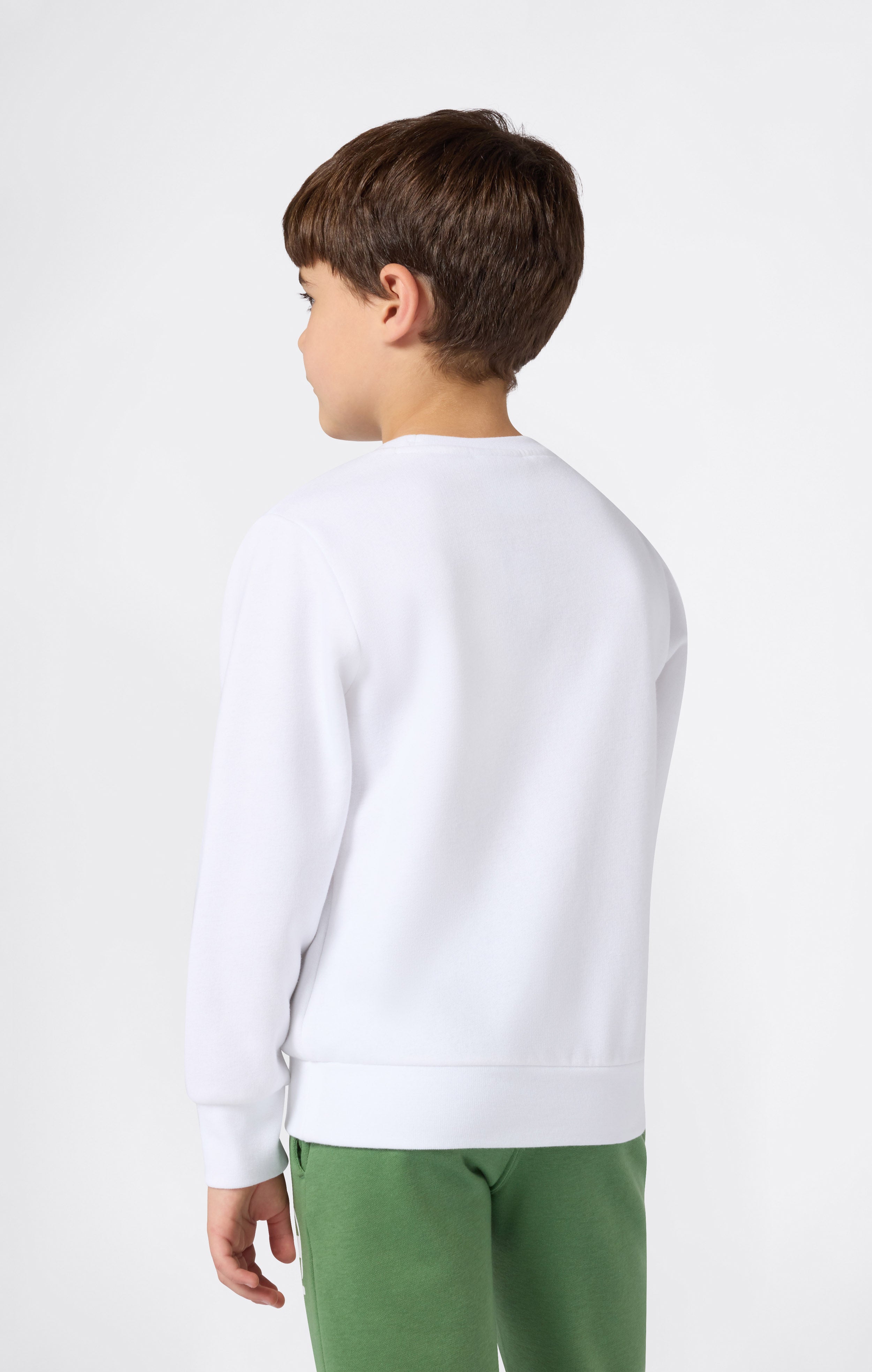 Boys’ Lightweight Crewneck Sweatshirt with Maxi Printed Logo