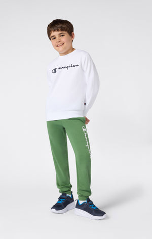 Boys’ Lightweight Crewneck Sweatshirt with Maxi Printed Logo