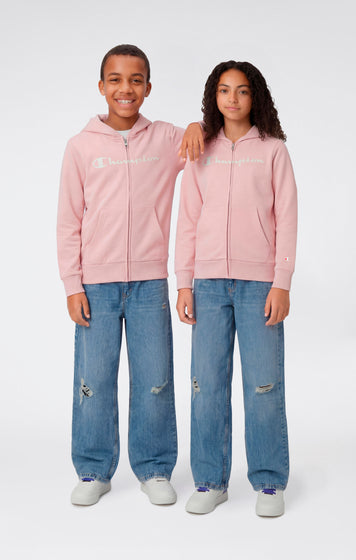 Sudadera con Capucha de Niño con Cremallera Completa y Maxi Logo