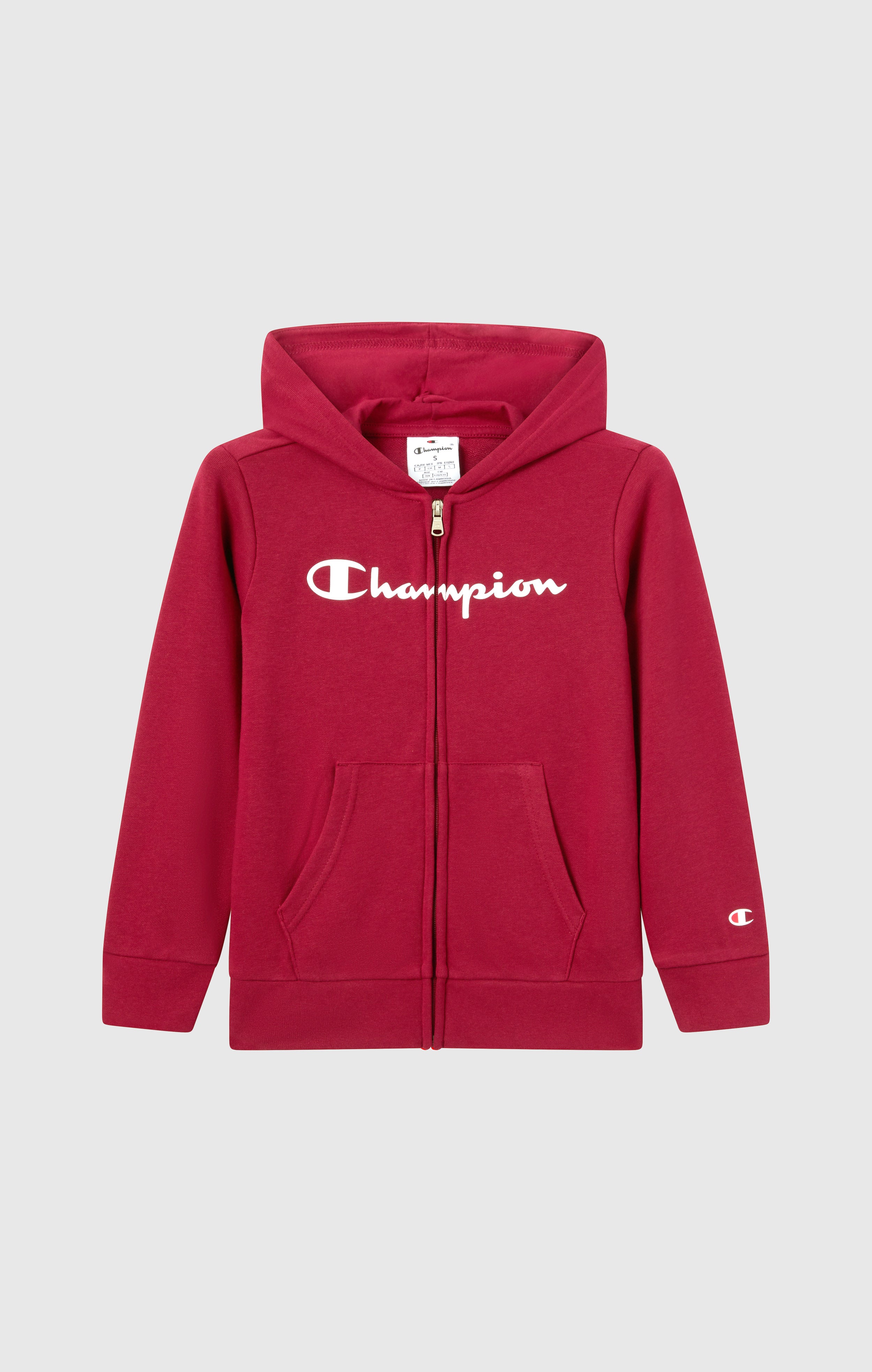 Sudadera con Capucha de Niño con Cremallera Completa y Maxi Logo