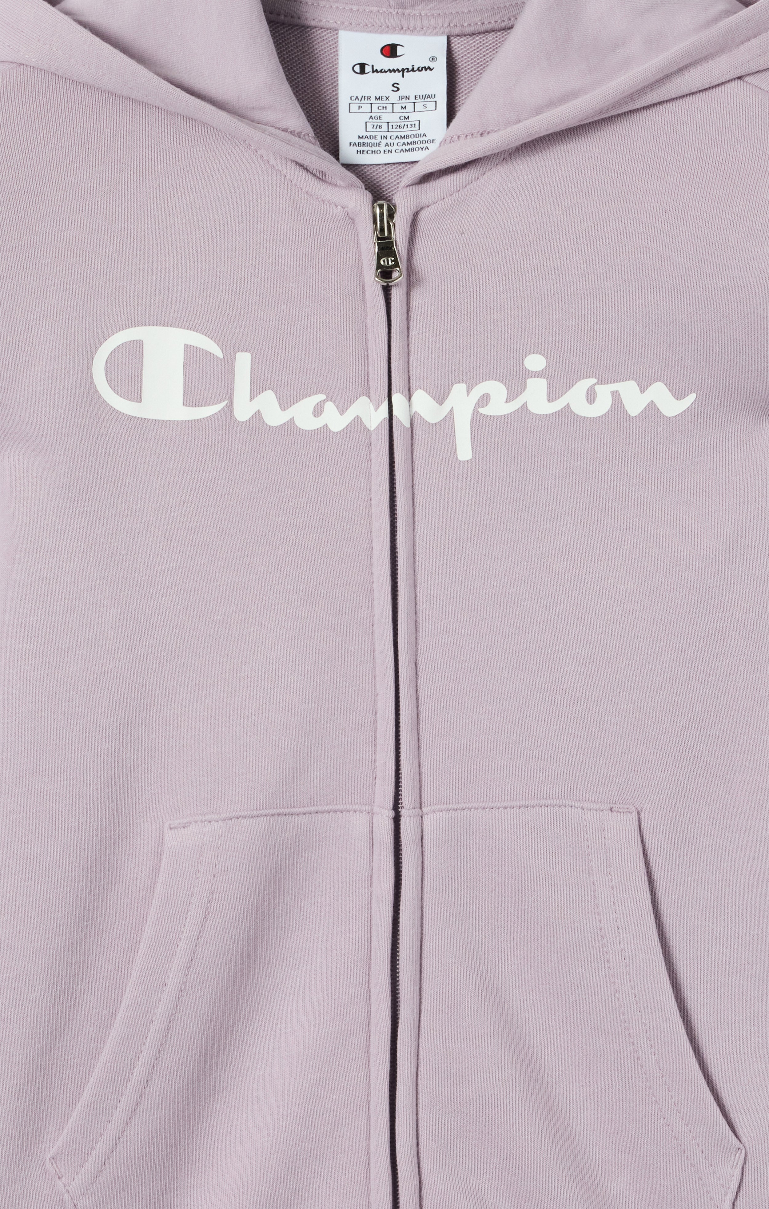 Felpa con Cappuccio  Maxi Logo e Zip Intera da Bambino