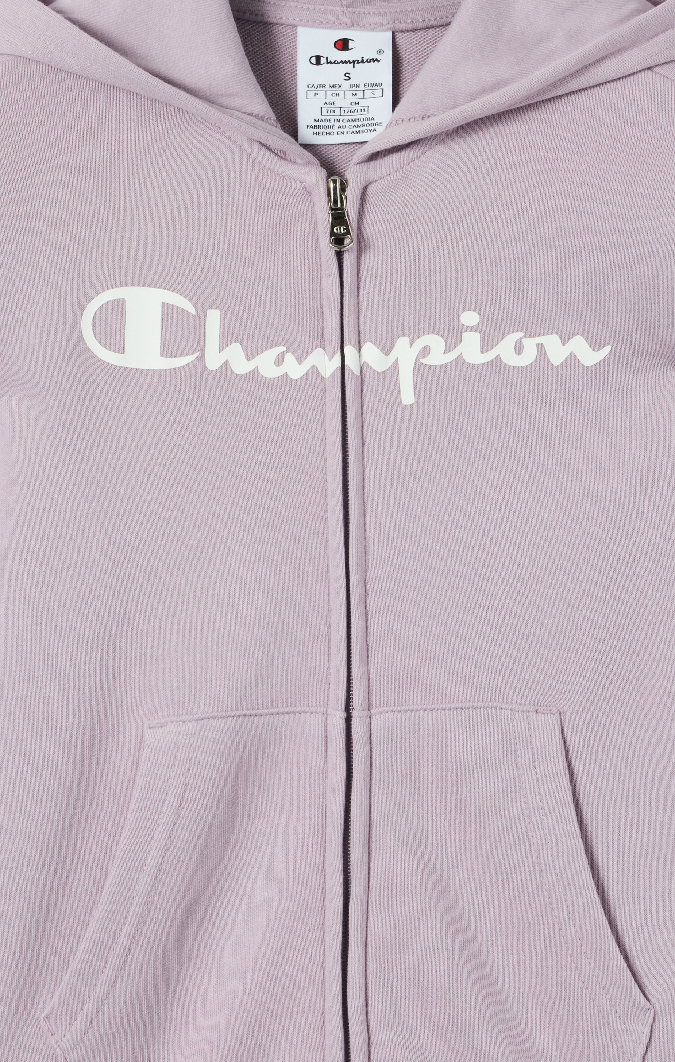 Jungen Kapuzenjacke mit Durchgehendem Reißverschluss und Maxi Logo