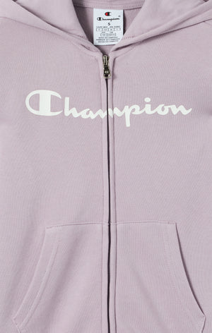 Jungen Kapuzenjacke mit Durchgehendem Reißverschluss und Maxi Logo