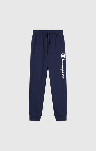 Pantalon Jogger Léger avec Bas en Côte et Maxi Logo Imprimé pour Garçon