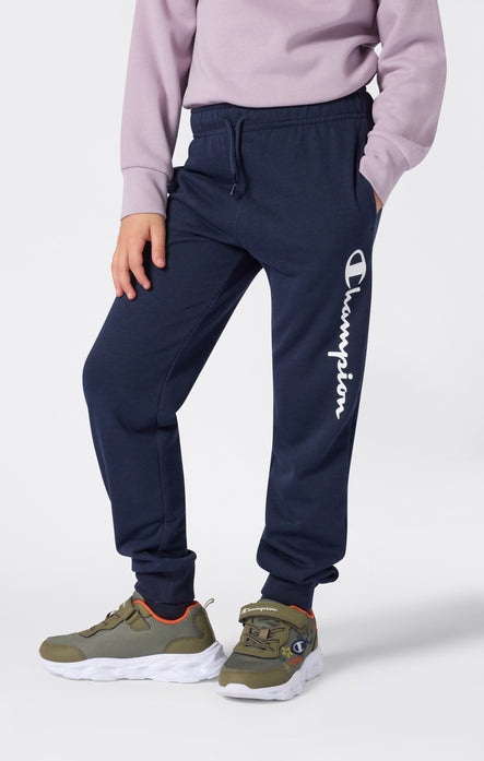 Boys’ Lightweight Jogger Pants with Rib Cuffs and Maxi Printed Logo