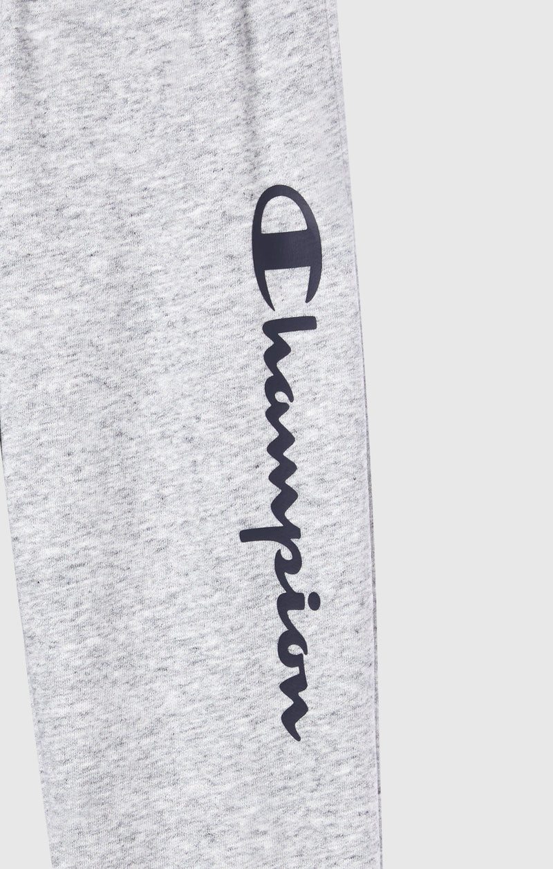 Pantalon Jogger Léger avec Bas en Côte et Maxi Logo Imprimé pour Garçon