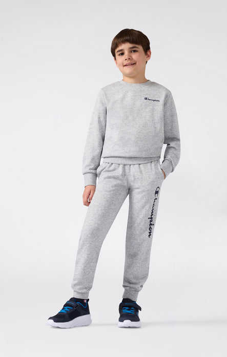Boys’ Lightweight Jogger Pants with Rib Cuffs and Maxi Printed Logo