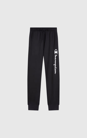 Boys’ Lightweight Jogger Pants with Rib Cuffs and Maxi Printed Logo