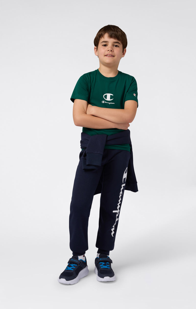 Boys' Crewneck T-Shirt Forest Green back to school Champion