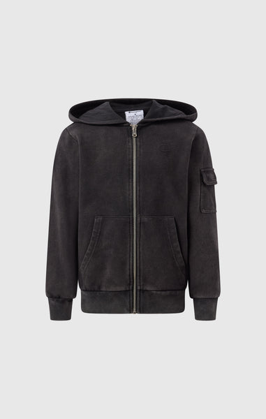Jungen Kapuzenjacke mit Reißverschluss im Washed-Look Icons