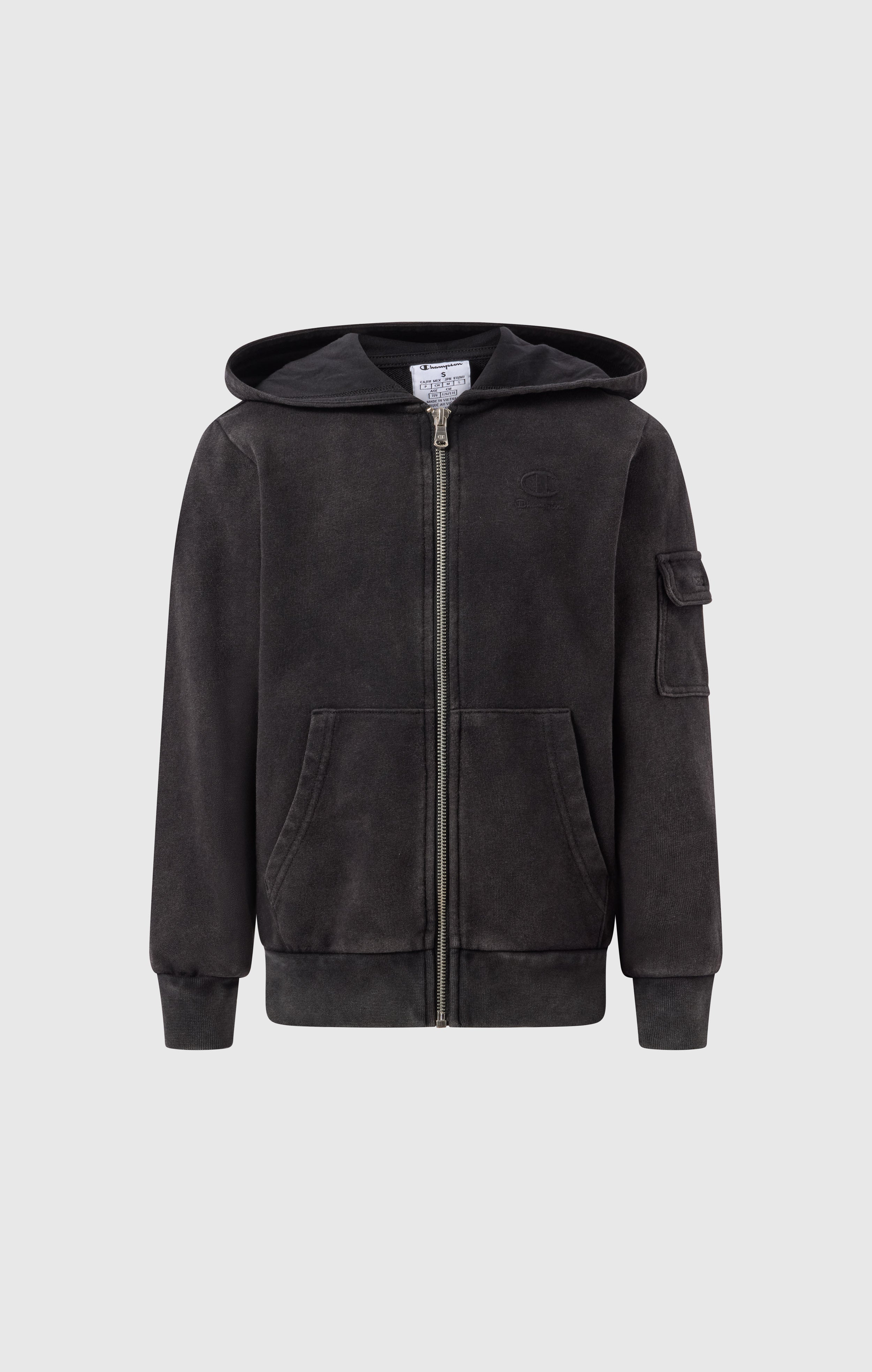 Sweat à capuche zippé effet délavé pour garçon Icons