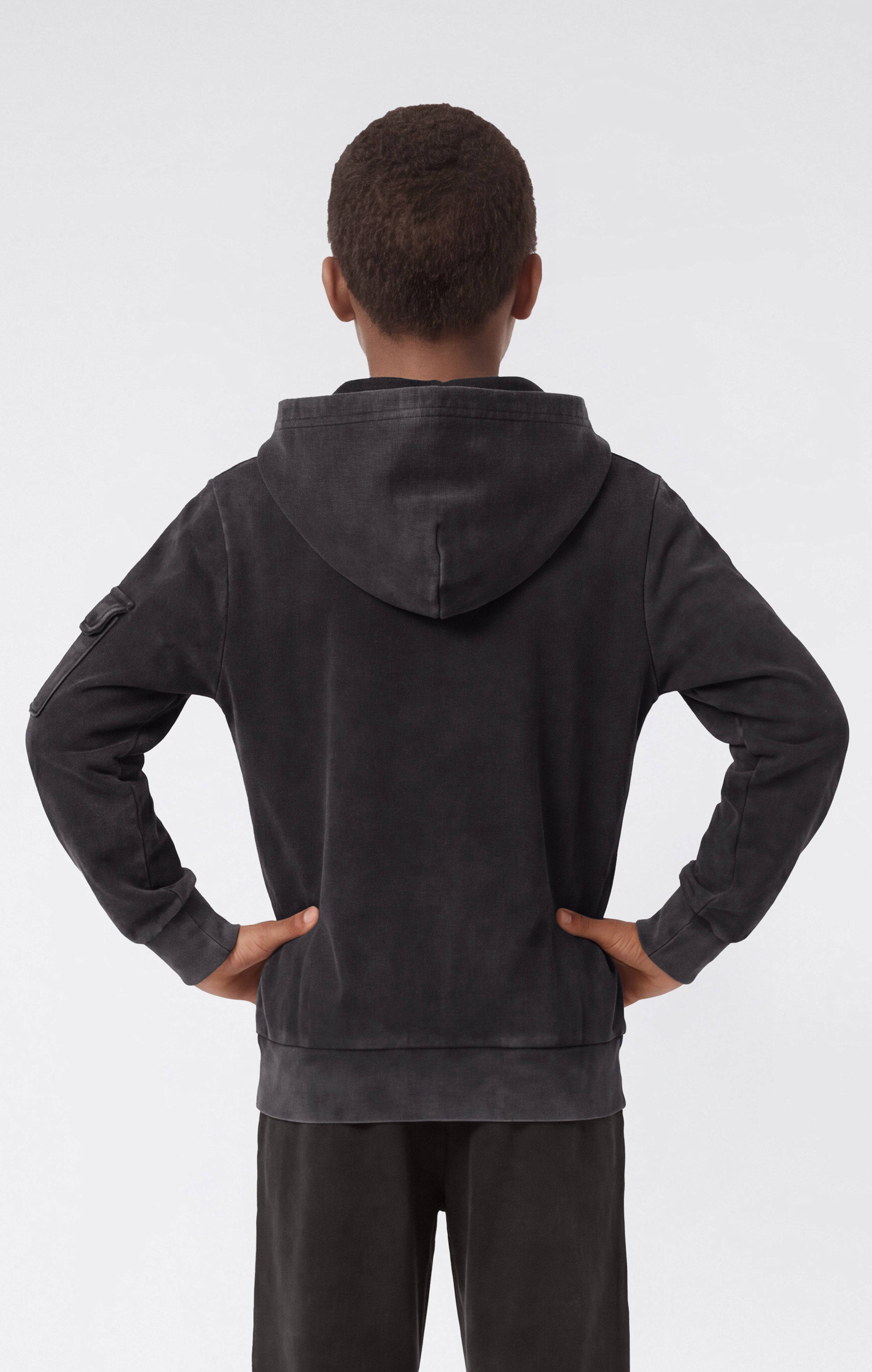 Sweat à capuche zippé effet délavé pour garçon Icons