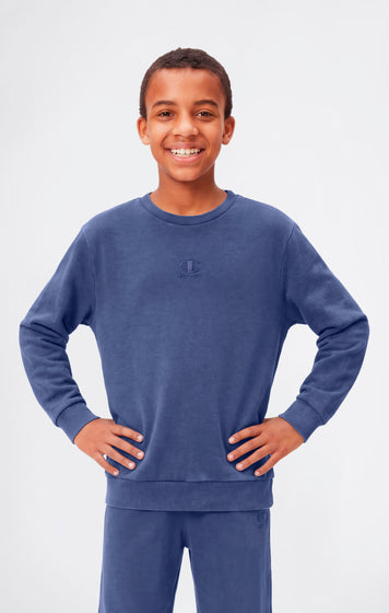 Boys’ Washed Effect Crewneck Sweatshirt Icons