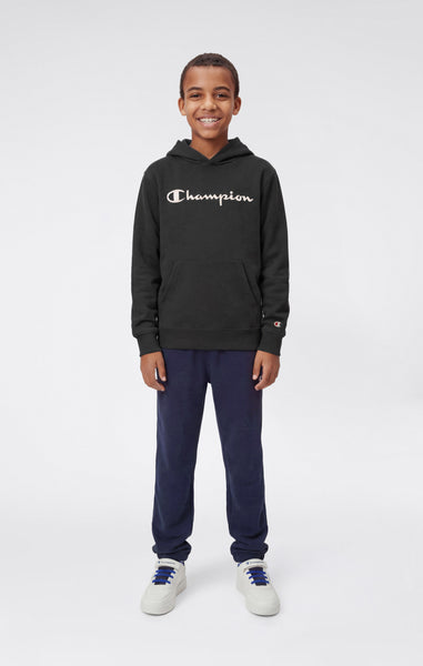 Felpa Leggera con Cappuccio e Maxi Logo Tonal Ricamato da Bambino Icons