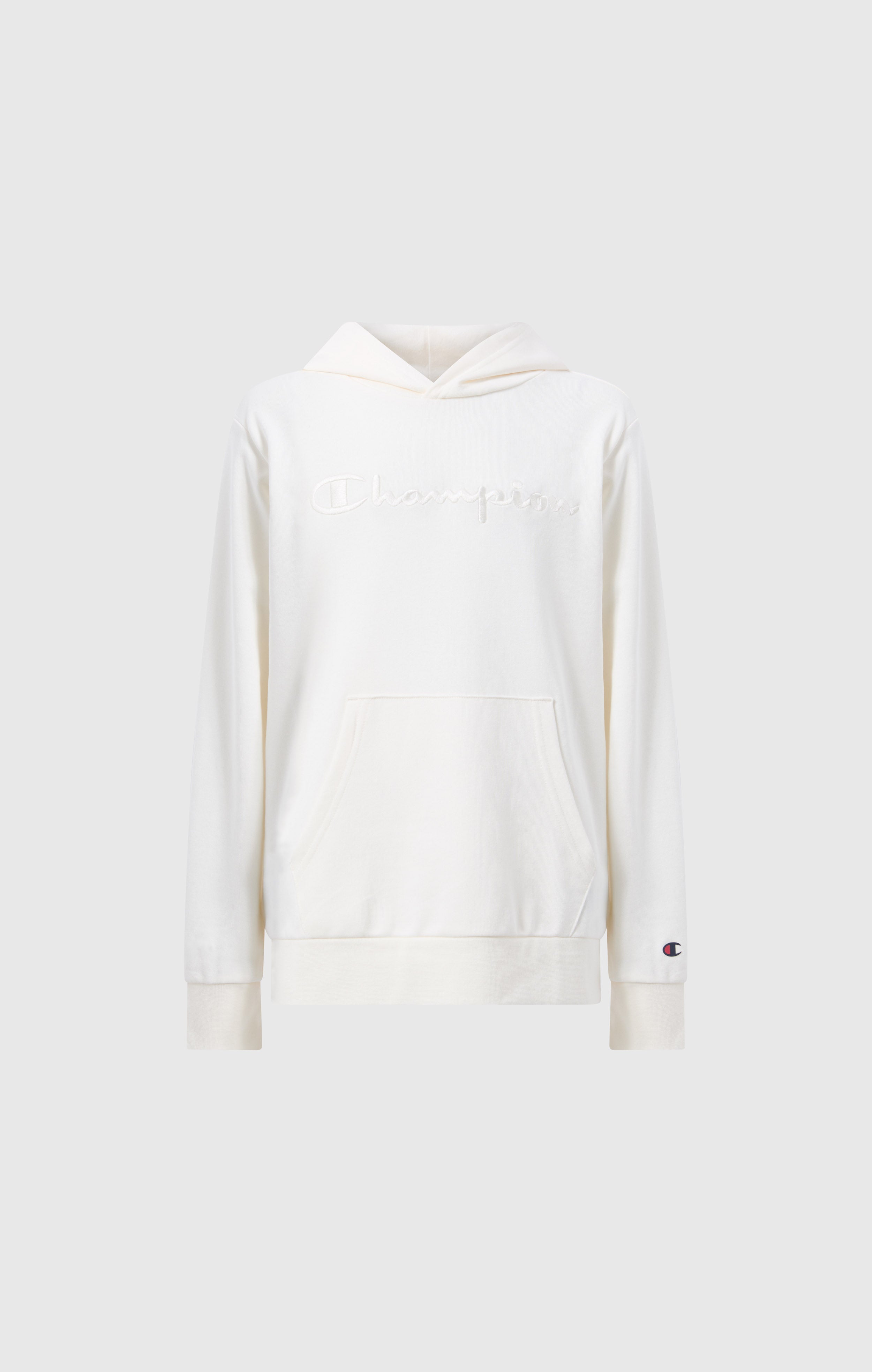 Sweat Léger à Capuche avec Maxi Logo Ton sur Ton Brodé pour Garçon Icons