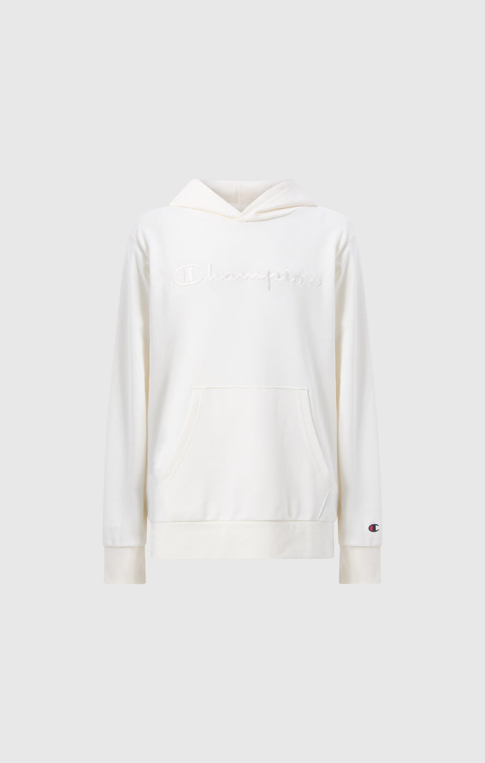 Boys’ Lightweight Hooded Sweatshirt with Tonal Embroidered Maxi Logo Icons