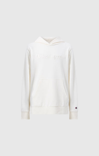 Leichter Jungen Hoodie mit ton-in-ton gesticktem Maxi-Logo Icons