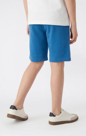Boys’ Bermuda Shorts with Small Embroidered Logo Icons
