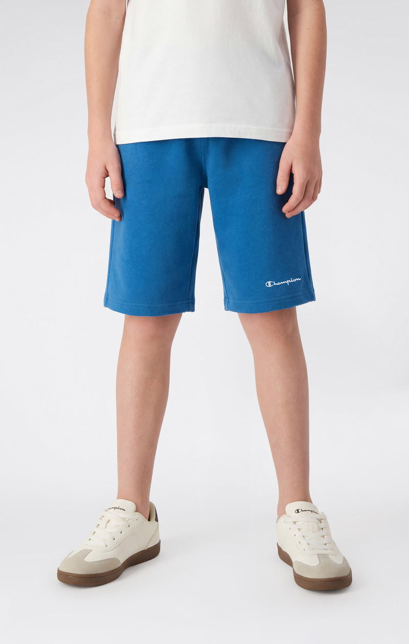 Boys’ Bermuda Shorts with Small Embroidered Logo Icons
