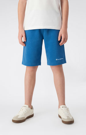 Boys’ Bermuda Shorts with Small Embroidered Logo Icons