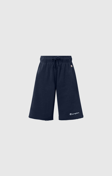 Boys’ Bermuda Shorts with Small Embroidered Logo Icons