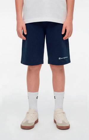 Boys’ Bermuda Shorts with Small Embroidered Logo Icons