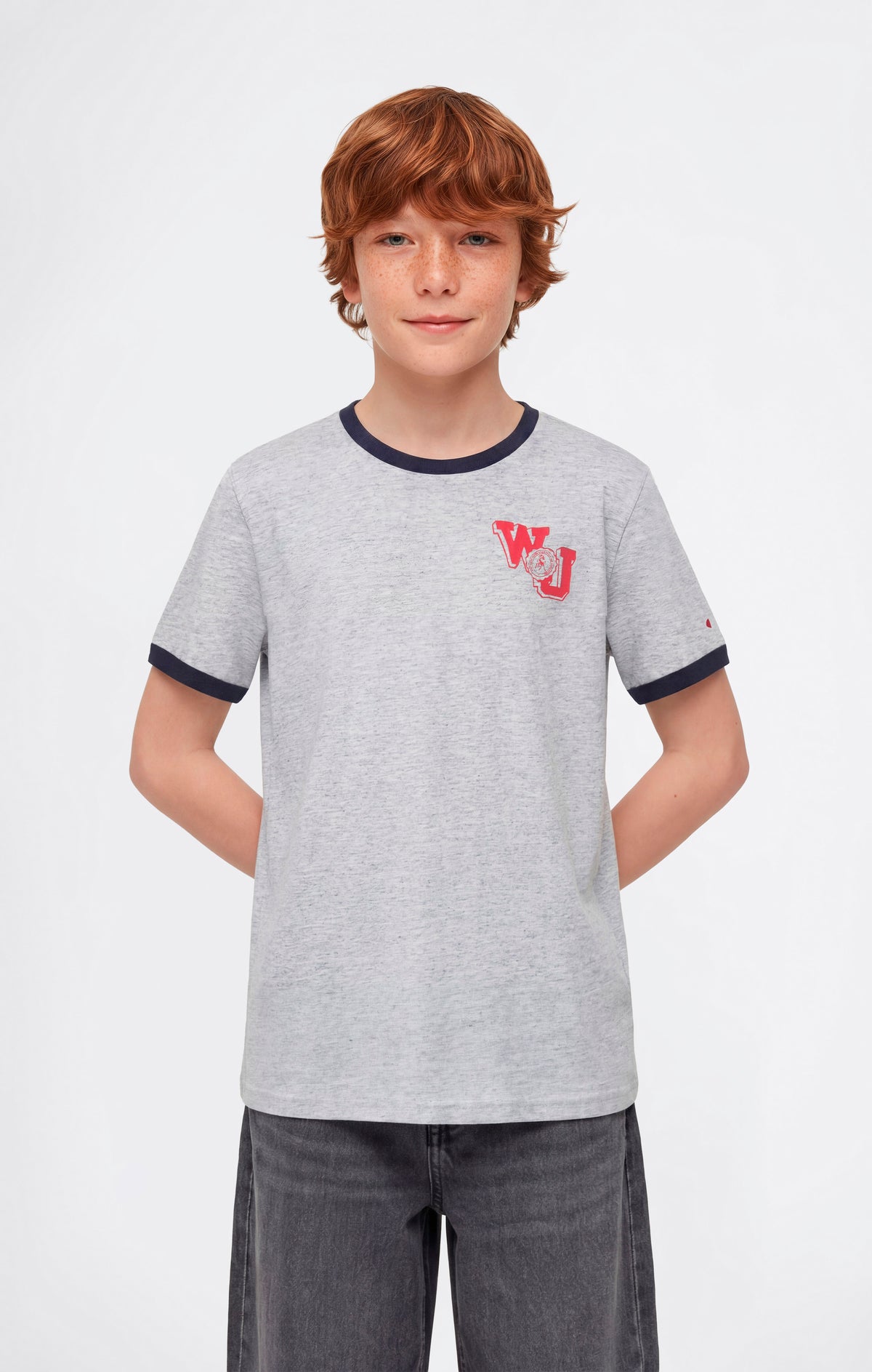 T-shirt Ringer con Grafica da Bambino