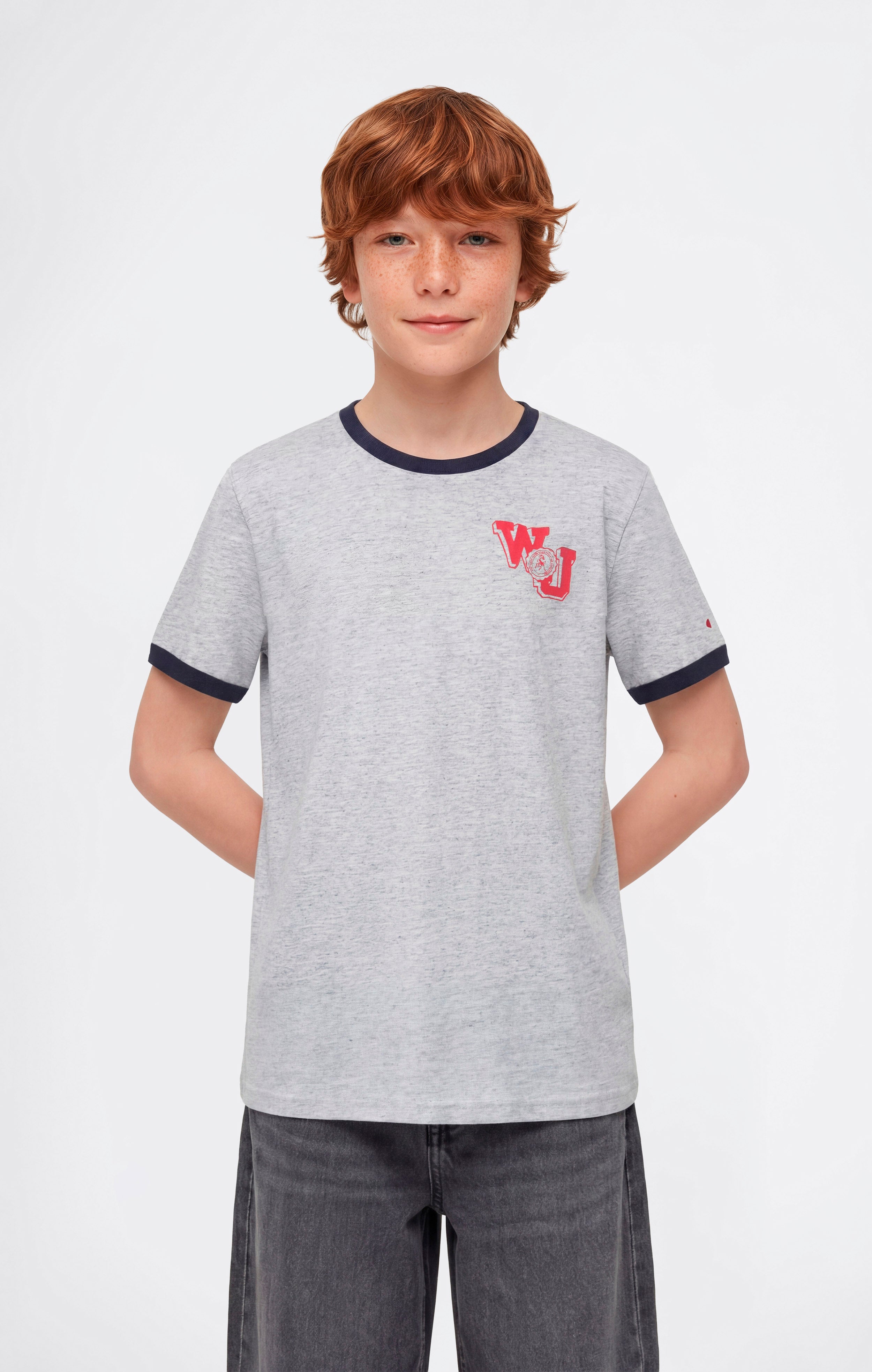 T-shirt Ringer con Grafica da Bambino