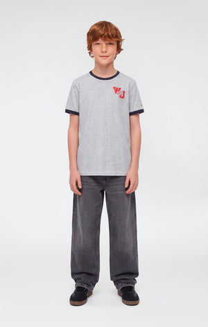 T-shirt Ringer con Grafica da Bambino