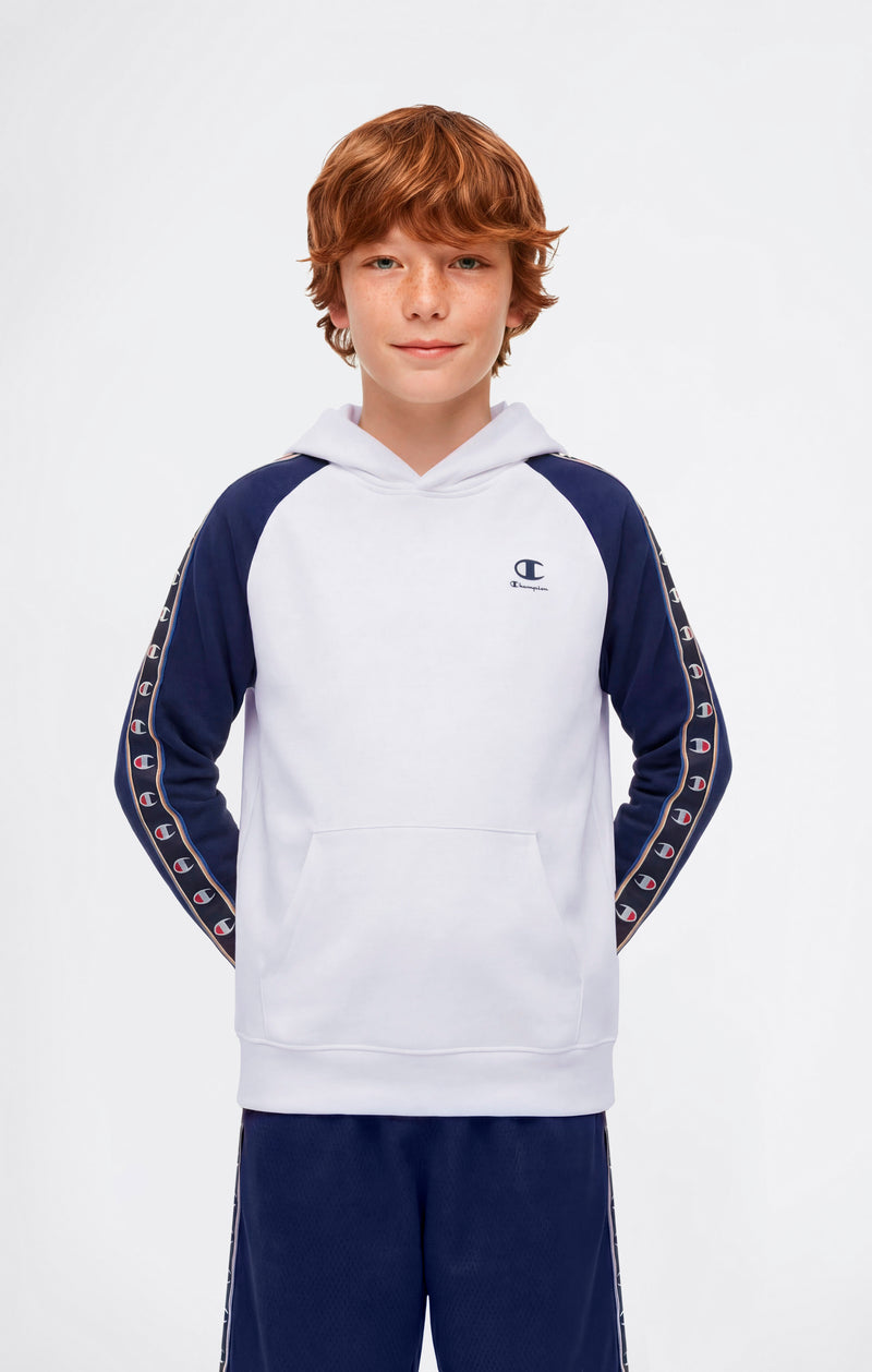 Boys’ Hooded Sweatshirt with C-Logo Tape