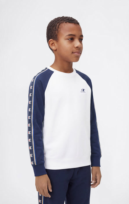 Boys’ Crewneck Sweatshirt with C-Logo Tape