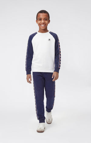Boys’ Crewneck Sweatshirt with C-Logo Tape
